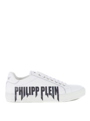 PHILIPP PLEIN: sneakers - Sneaker Rock PP in pelle con maxi logo