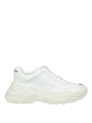 PHILIPP PLEIN: sneakers - Sneaker Runner Original in pelle bianca