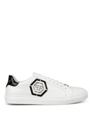 PHILIPP PLEIN: sneakers - Sneaker basse Statement in pelle