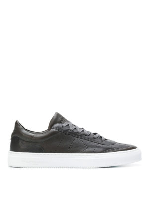 PHILIPPE MODEL: sneakers - Sneaker Belleville in morbida pelle antracite