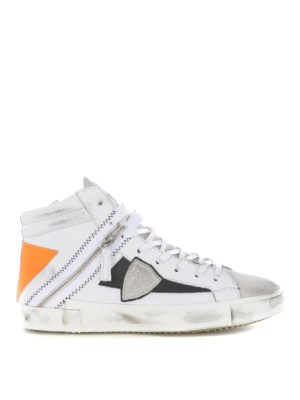 PHILIPPE MODEL: trainers - Bike x High suede sneakers