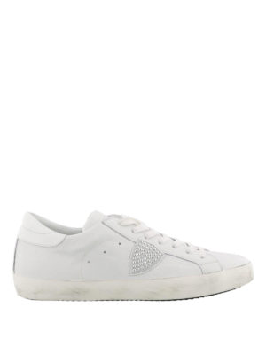 PHILIPPE MODEL: sneakers - Sneaker in pelle Classic Low con logo borchie