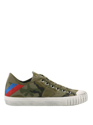 PHILIPPE MODEL: sneakers - Sneaker Gare in canvas camouflage