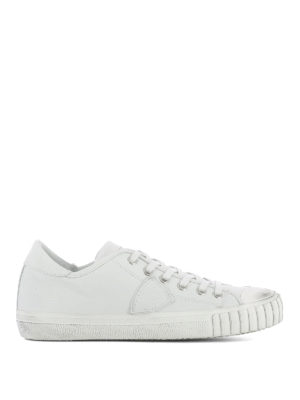 Philippe Model: trainers - Gare white leather sneakers