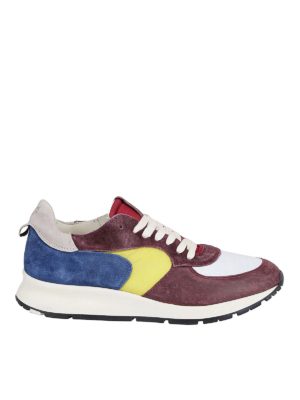 PHILIPPE MODEL: trainers - Montecarlo suede and leather sneakers