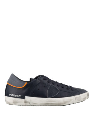 PHILIPPE MODEL: sneakers - Sneaker basse Paris in pelle blu
