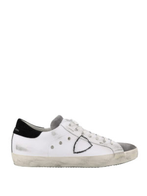 PHILIPPE MODEL: trainers - Paris stitched logo leather sneakers