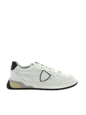 PHILIPPE MODEL: trainers - Saint Denis sneakers in white and black