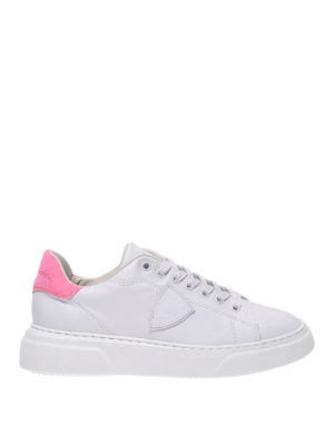 PHILIPPE MODEL: sneakers - Sneaker Temple con talloncino neon