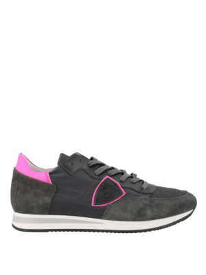 PHILIPPE MODEL: trainers - Tropez Mondial grey low top sneakers