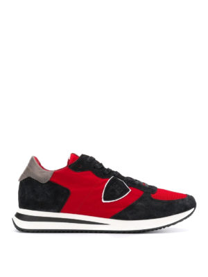 PHILIPPE MODEL: sneakers - Sneaker Trpx Mondial in camoscio e nylon