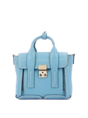 PHILLIP LIM: bauletti - Mini borsa Pashli azzurra