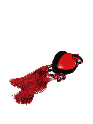 Philosophy di Lorenzo Serafini: cinture - Cintura in corda con fibbia cuore