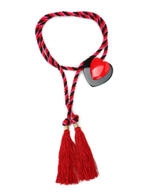 Philosophy di Lorenzo Serafini: belts - Multicolour belt with heart