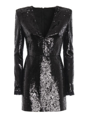 Philosophy di Lorenzo Serafini: abiti corti - Mini abito in paillettes e pizzo