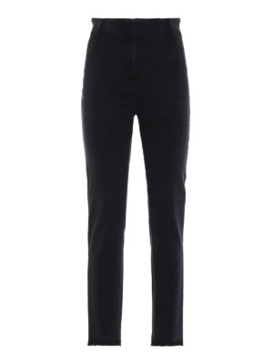 Philosophy di Lorenzo Serafini: jeans skinny - Jeans skinny a vita alta in denim nero
