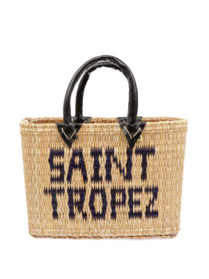 PINK MEMORIES: shopper - Borsa in paglia Saint Tropez mini