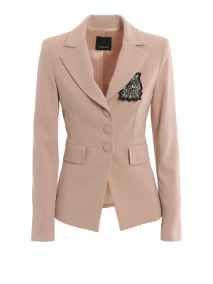 Pinko: blazers - Scalzare jewel brooch blazer