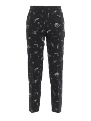 Pinko: casual trousers - Bella 11 planet print trousers