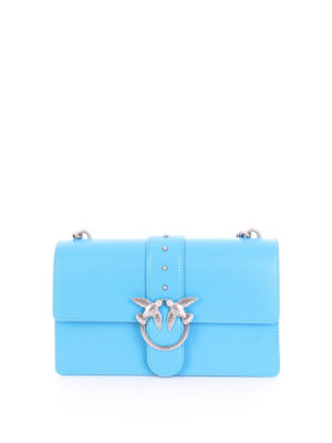 Pinko: cross body bags - Love Bag Simply 11 light blue cross body bag