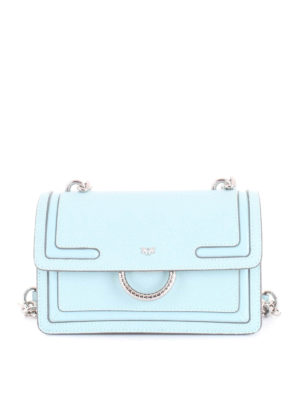 Pinko: borse a tracolla - Mini Love Bag celeste