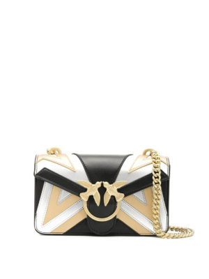 Pinko: cross body bags - Mini Love Chevron 1 multicolour bag
