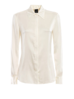 Pinko: camicie - Camicia Amazing in raso di seta stretch
