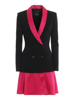 Pinko: short dresses - Primopiano color block dress