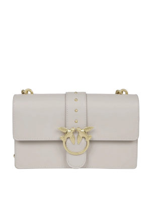 Pinko: borse a spalla - Borsa Love Simply in pelle mano seta