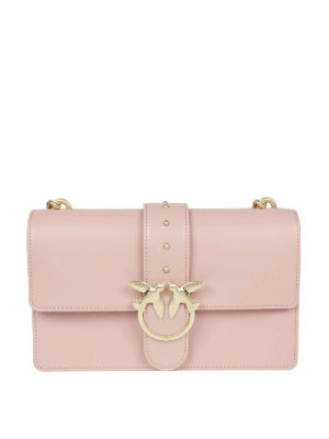 Pinko: borse a spalla - Borsa Love Simply in pelle mano seta
