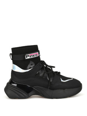 Pinko: sneakers - Sneaker a calza Opale