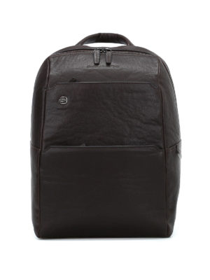 PIQUADRO: zaini - Zainetto in pelle testa di moro