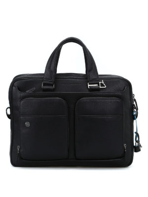 PIQUADRO: borse da ufficio - Cartella in vitello effetto lavato