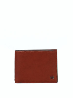 PIQUADRO: portafogli - Portafoglio in pelle color cuoio