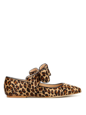 POLLY PLUME: ballerine - Ballerine Bonnie Bow in cavallino