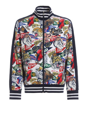 POLO RALPH LAUREN: giacche bomber - Bomber stile college in cotone stampato