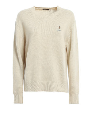 POLO RALPH LAUREN: Suéteres con cuello pico - Suéter Cuello Redondo - Crema