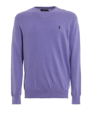 POLO RALPH LAUREN: maglia collo rotondo - Pull slim fit girocollo in cotone