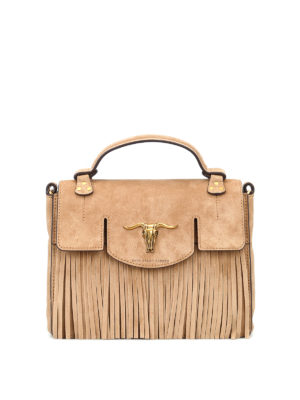 POLO RALPH LAUREN: borse a tracolla - Borsa a cartella Schooly piccola in camoscio