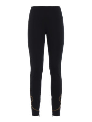 POLO RALPH LAUREN: leggings - Leggings in jersey con nodi ricamati