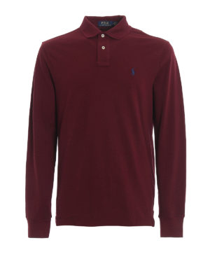 POLO RALPH LAUREN: polo shirts - Long sleeve cotton polo shirt