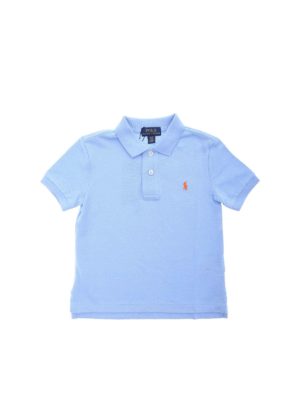 POLO RALPH LAUREN: polo shirts - Polo in light blue with logo embroidery