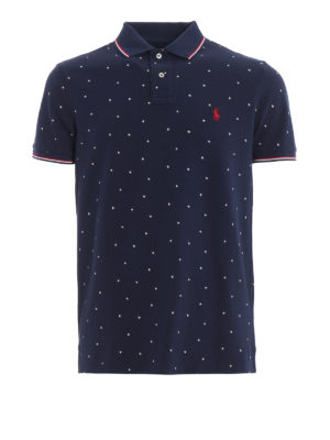 POLO RALPH LAUREN: polo - Polo in piqué di cotone a stelline