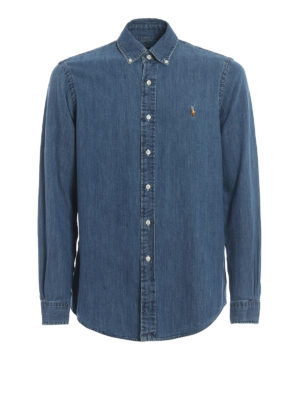 POLO RALPH LAUREN: camicie - Camicia b/d in denim di cotone
