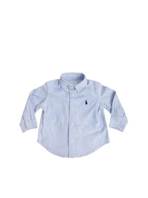 POLO RALPH LAUREN: shirts - Oxford button-down shirt in light blue