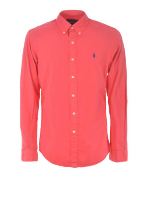 POLO RALPH LAUREN: camicie - Camicia rossa in cotone