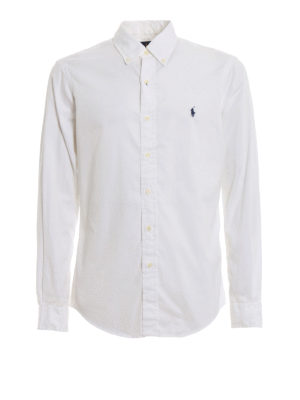 POLO RALPH LAUREN: camicie - Camicia in twill di cotone bianco