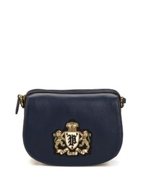 POLO RALPH LAUREN: borse a spalla - Borsa Bullion Mini in pelle blu scura