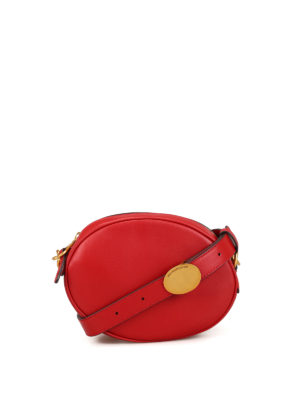 POLO RALPH LAUREN: borse a spalla - Borsa Gilly in pelle liscia rossa