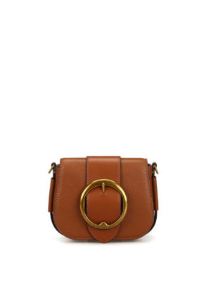 POLO RALPH LAUREN: borse a spalla - Borsa Lennox mini in pelle marrone